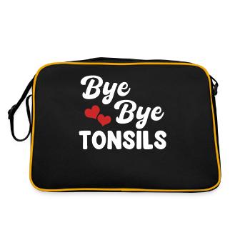 Bye Bye Amygdales Chirurgie Retrait - Sac Retro - noir/or - Dos