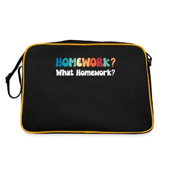 Homework? What homework? Graduation - Retro Bag - black/gold - Back