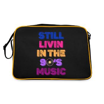 Still Livin In The 90s Music Boomer Age - Retro Bag - black/gold - Back