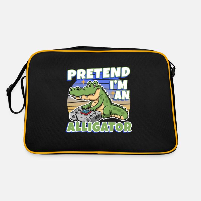 Pretend I'm An Alligator Retro Tasche