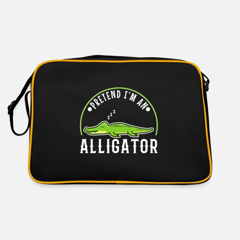Pretend I'm An Alligator Retro Tasche