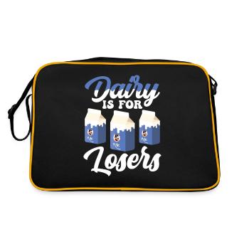 Tolérant au lactose ou intolérant au lactose - Sac Retro - noir/or - Dos