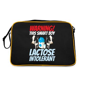 Tolérant au lactose ou intolérant au lactose - Sac Retro - noir/or - Dos