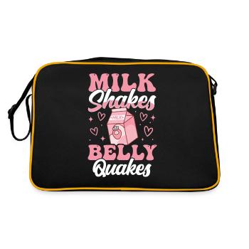 Tolérant au lactose ou intolérant au lactose - Sac Retro - noir/or - Dos