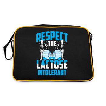 Tolérant au lactose ou intolérant au lactose - Sac Retro - noir/or - Dos