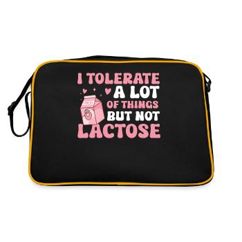 Tolérant au lactose ou intolérant au lactose - Sac Retro - noir/or - Dos
