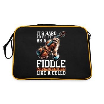 Fiddle It's Hard To Be Fit As A String Instrument - Retro Bag - black/gold - Back