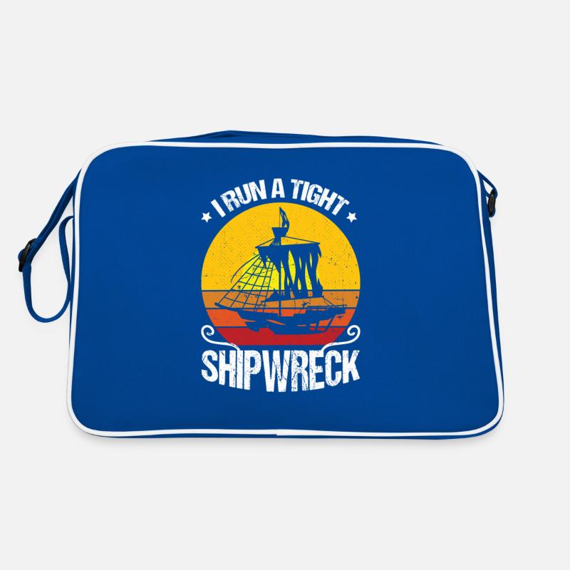 Ich Führe Ein Enges Schiffswrack Retro Tasche