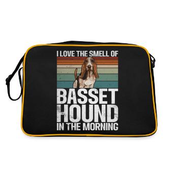 Cadeaux Basset Hound - Sac Retro - noir/or - Dos