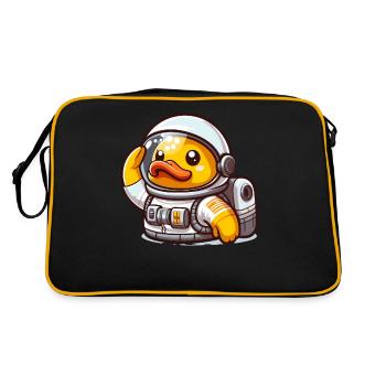 Astronaut Duck, Yellow Rubber Duck & Rubber Duck - Retro Bag - black/gold - Back