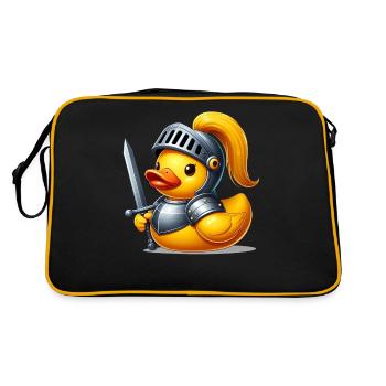 Knight Duck, Yellow Rubber Duck & Rubber Duck - Retro Bag - black/gold - Back