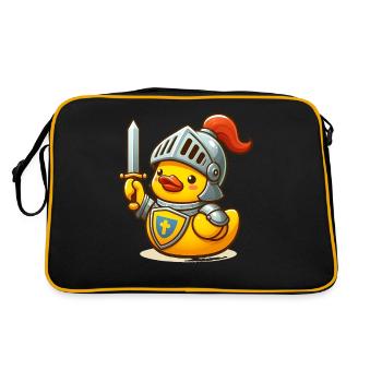 Knight Duck, Yellow Rubber Duck & Rubber Duck - Retro Bag - black/gold - Back