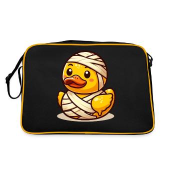 Mummy Duck, Yellow Rubber Duck & Rubber Duck - Retro Bag - black/gold - Back