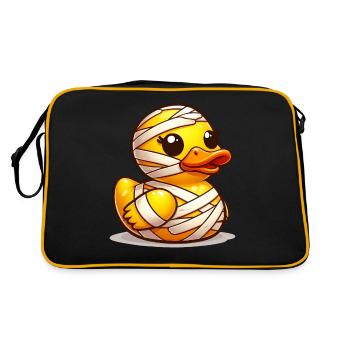 Mummy Duck, Yellow Rubber Duck & Rubber Duck - Retro Bag - black/gold - Back