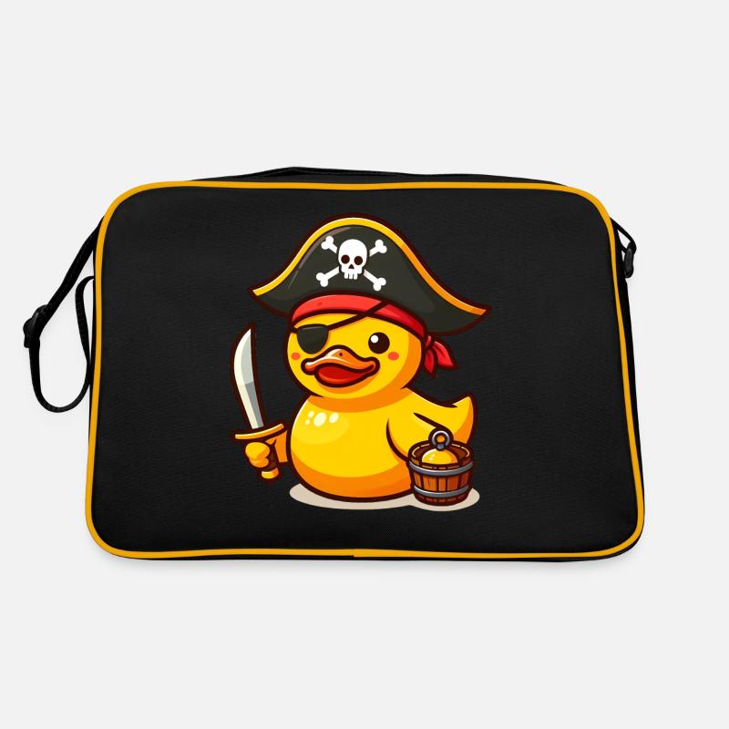 Pirate Duck, Yellow Rubber Duck & Rubber Duck Retro Bag