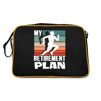 My Retirement Plan Runner Silhouette - Retro Bag - black/gold - Back