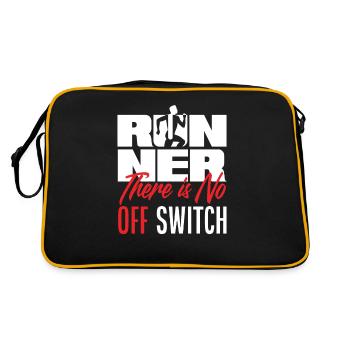 Coureur Il n’y a pas d’interrupteur d’arrêt - Sac Retro - noir/or - Dos