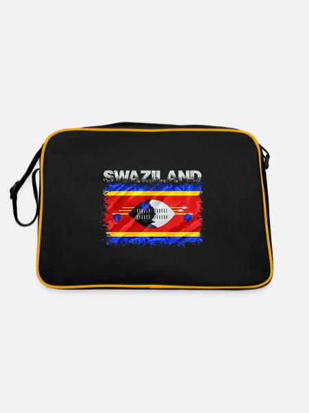 Swaziland - Sac Retro - noir/or - Dos