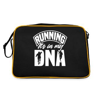 Running It's in my genes - Retro Bag - black/gold - Back