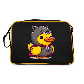 Werewolf Duck, Yellow Rubber Duck & Rubber Duck - Retro Bag - black/gold - Back