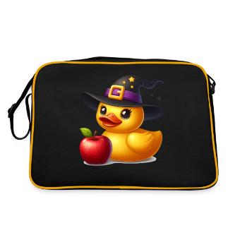 Witch Duck, Yellow Rubber Duck & Rubber Duck - Retro Bag - black/gold - Back