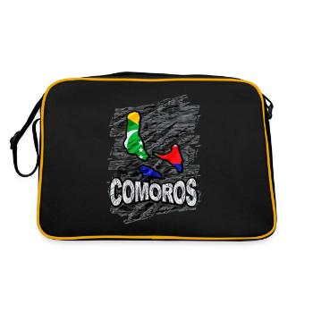 Comoros - Retro Bag - black/gold - Back