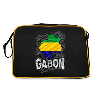 Gabon - Retro Bag - black/gold - Back