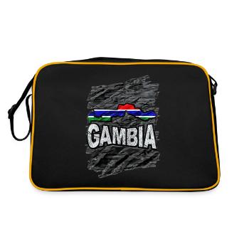 Gambia - Retro Bag - black/gold - Back