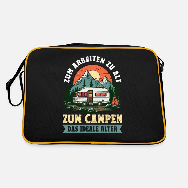 Camping To work too old for camping the ideal Retro Bag