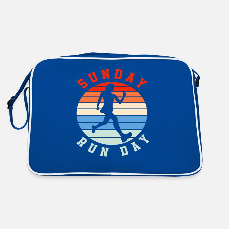 Sunday Run Day Runner Silhouette Vintage Sac Retro