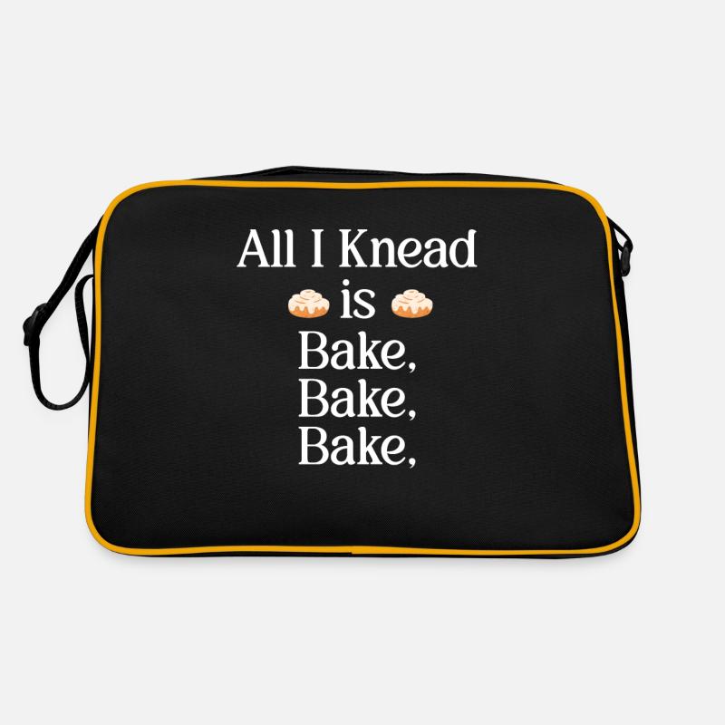 Alles, Was Ich Knete, Ist Backen, Backen, Backen. Retro Tasche