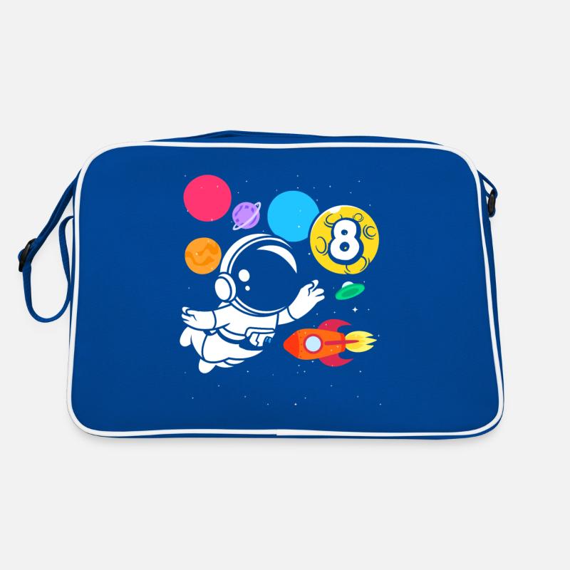 8e anniversaire garçons 8 ans anniversaire astronaute Sac Retro