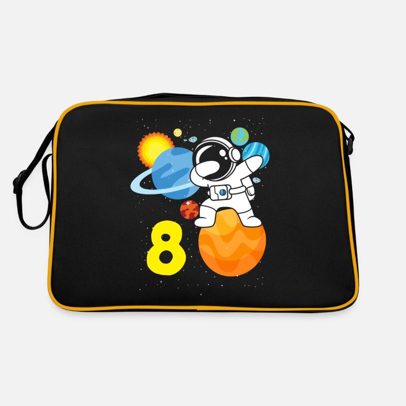 8e anniversaire garçons 8 ans anniversaire astronaute Sac Retro
