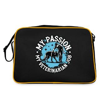 Médecine vétérinaire Ma passion Mon assistant vétérinaire - Sac Retro - noir/or - Dos