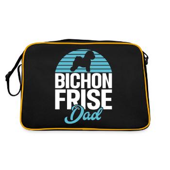 Cadeaux Bichon Frisé - Sac Retro - noir/or - Dos