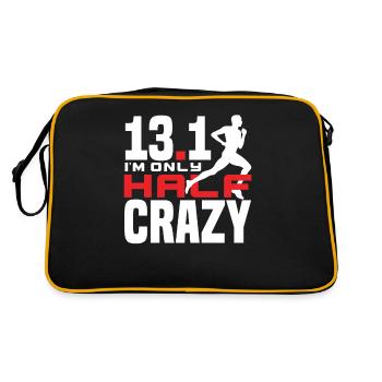 13.1 Je ne suis qu’à moitié fou de course - Sac Retro - noir/or - Dos