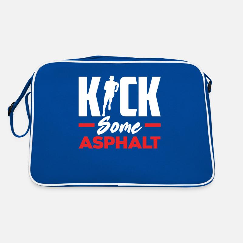 Kick Some Asphalt Running Motivation Retro Bag