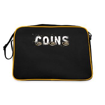 Coin Collector Definition Numismatics - Retro Bag - black/gold - Back