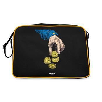 Coin Collector Definition Numismatics - Retro Bag - black/gold - Back