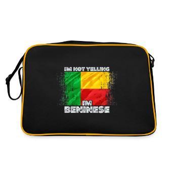 Bénin - Sac Retro - noir/or - Dos