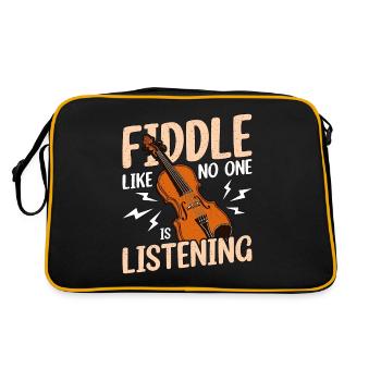 Fiddle Like No One's Listening String Instrument - Retro Bag - black/gold - Back