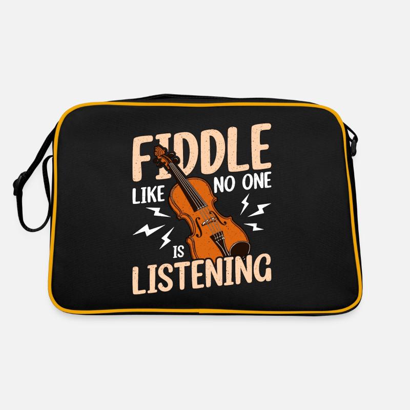 Fiddle Like No One's Listening String Instrument Retro Tasche