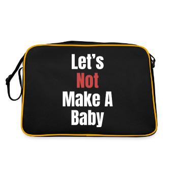 Rendons (pas) un bébé drôle. - Sac Retro - noir/or - Dos