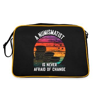 Coin Collector Definition Numismatics - Retro Bag - black/gold - Back