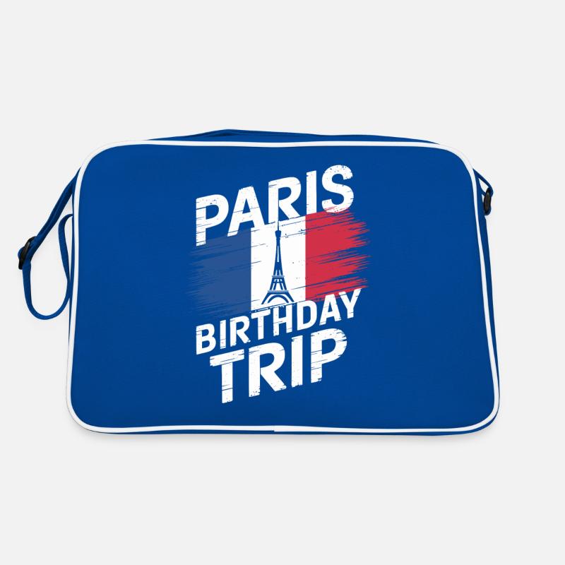 Paris Birthday Trip with Eiffel Tower Retro Bag