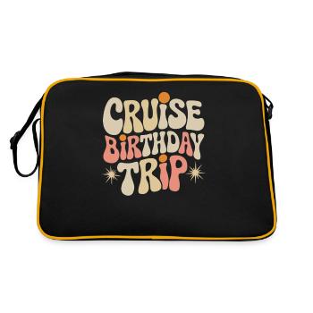 Cruise Birthday Trip - Retro Bag - black/gold - Back