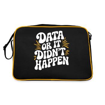Données ou ce n’est pas arrivé Données de l’analyste de données - Sac Retro - noir/or - Dos