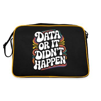 Data Analyst Data Scientist Data Engineer - Data - Sac Retro - noir/or - Dos