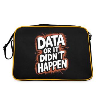 Data or it didn't happen Data Analyst Data - Retro Bag - black/gold - Back