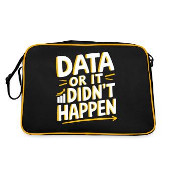 Des données ou ce n’est pas arrivé Données d’un analyste de données - Sac Retro - noir/or - Dos